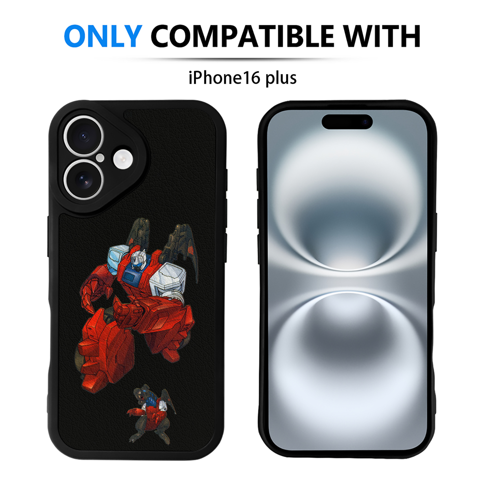 （画像用）  【iPhone 16シリーズ対応】シリコンスマホケース（レザー調） 材質：シリコン
